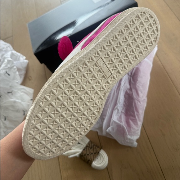 Puma Women's Fuchsia Suede Sneakers - Picture 3 of 4